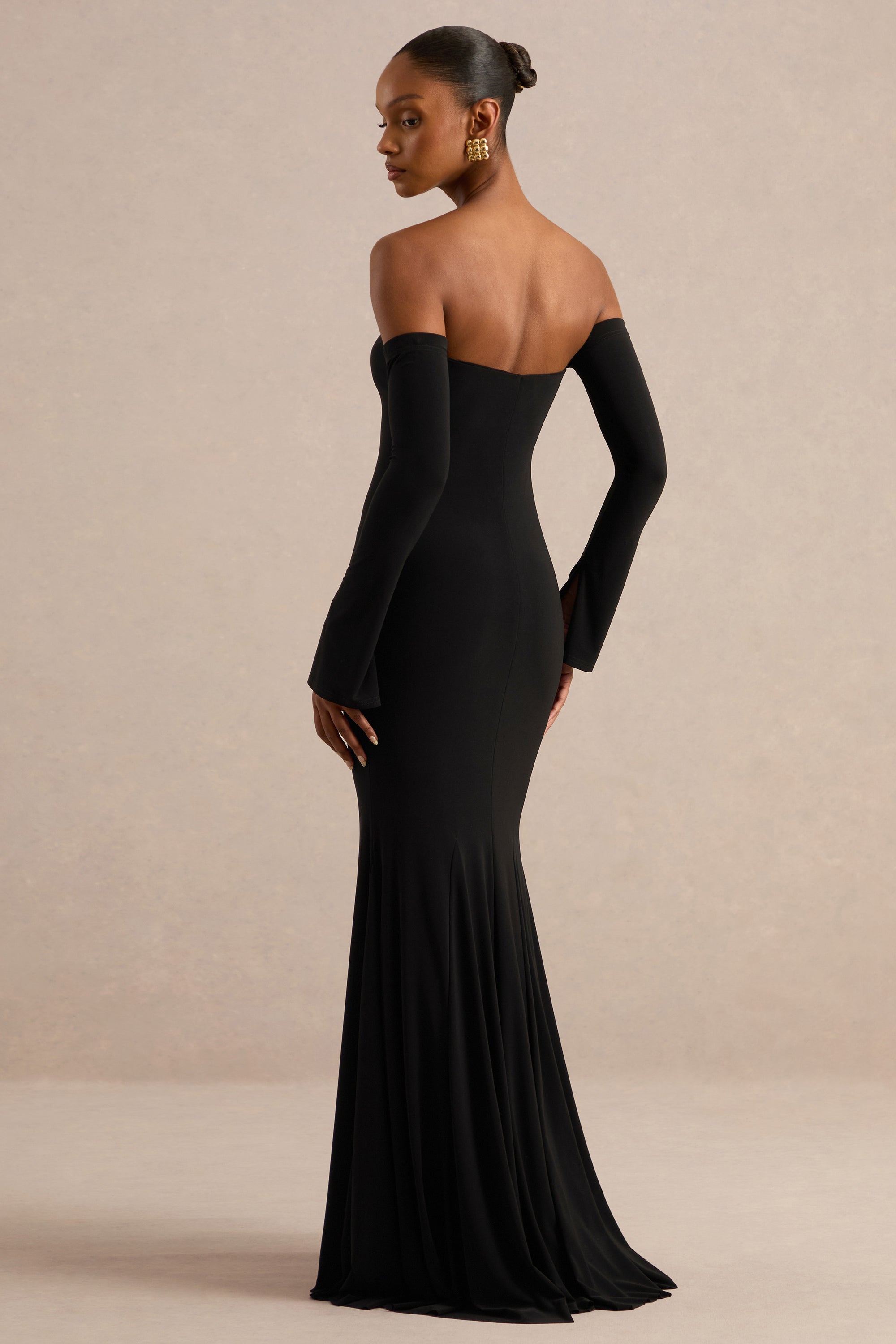 ECM_HR_CL138559001 - Gaelline _ Black Bardot-Neck Fishtail Maxi Dress6.jpg
