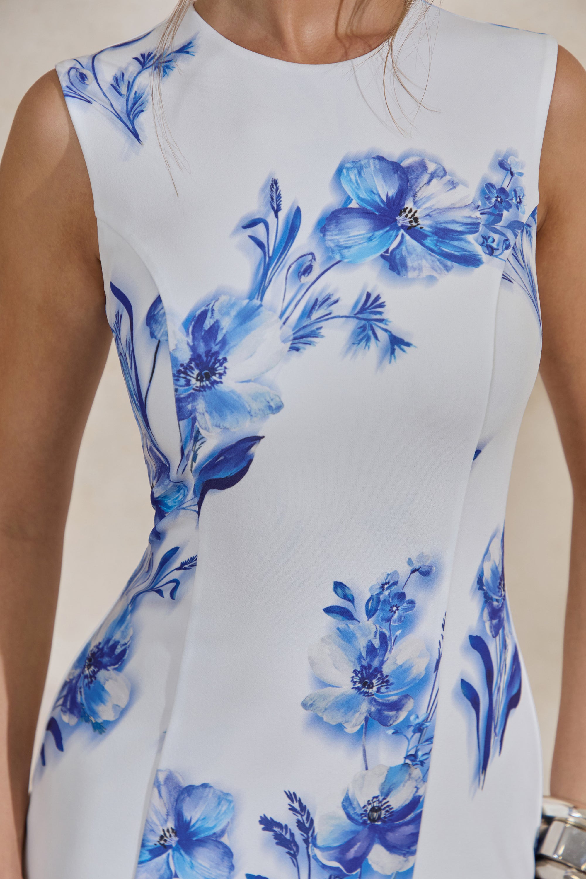 ECM_HR_CL138566153 - Isalyn _ Blue Floral Print Round-Neck Midi Dress With Asymmetric Hemline4.jpg