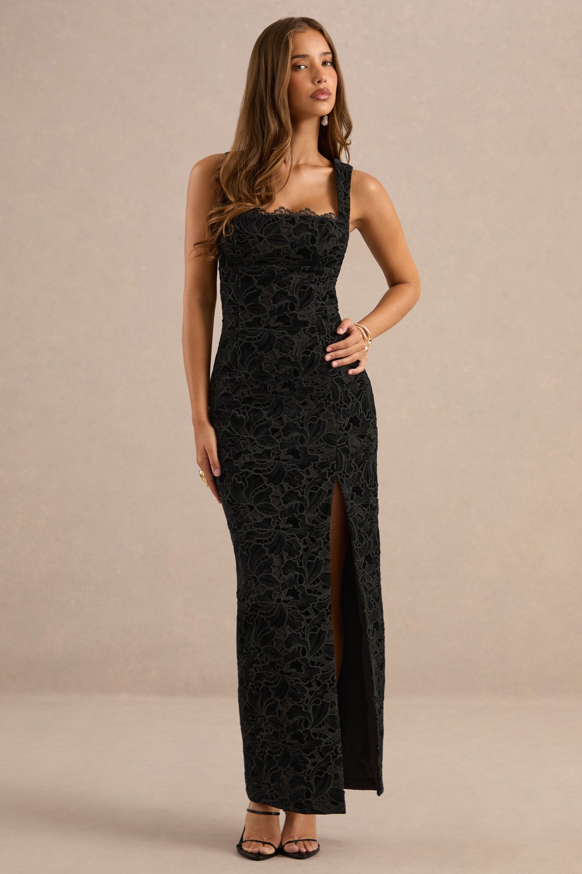ECM_HR_CL138589001 - Ebelina Black Lace Square-Neck Maxi Dress1.jpg