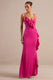 ECM_HR_CL138609080 - Marcelina | Hot Pink Satin V-Neck Maxi Dress With Ruffled Detailing0.jpg
