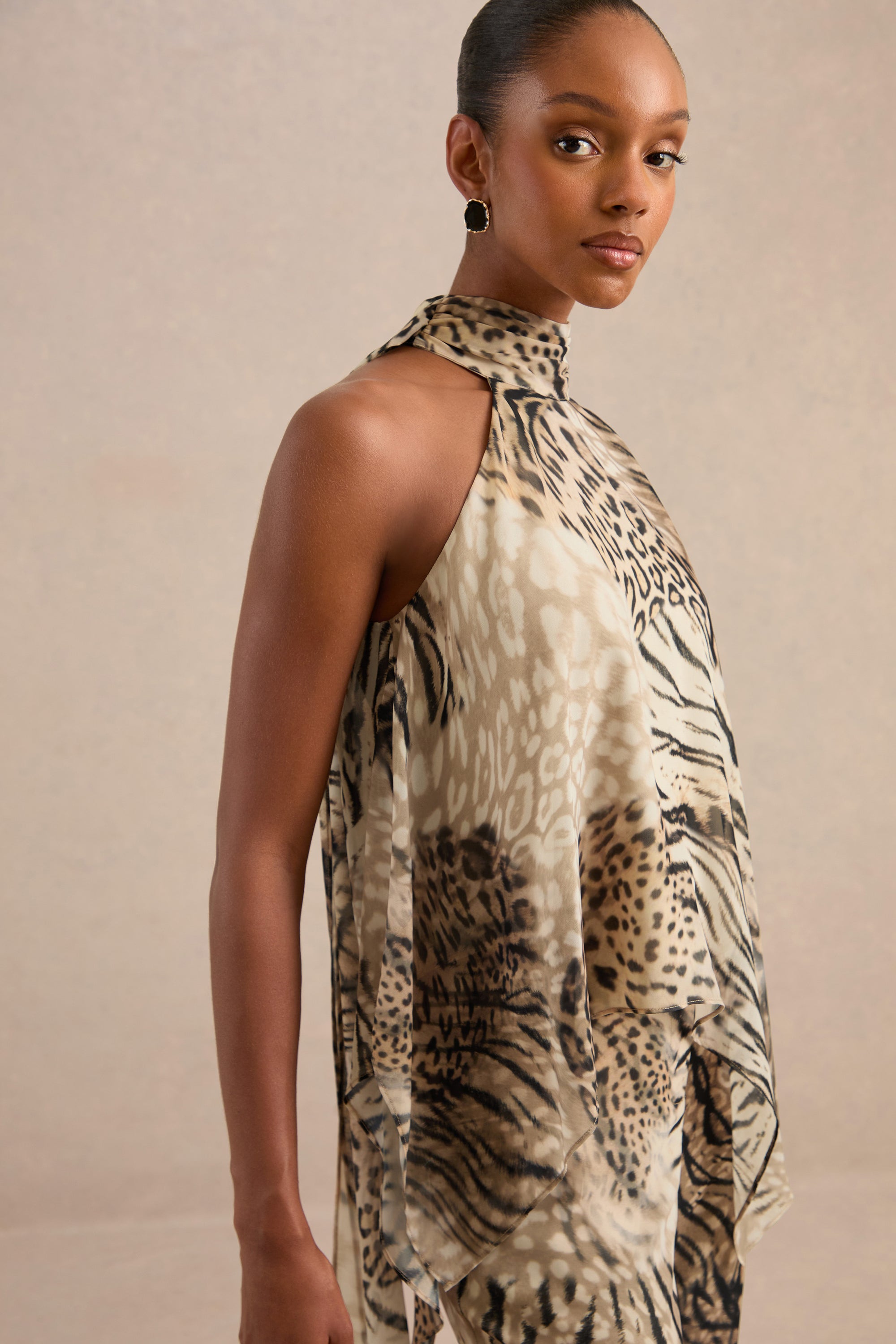 CL138702021 - Yarae Brown Animal Print Chiffon Halter-Neck Top7.jpg