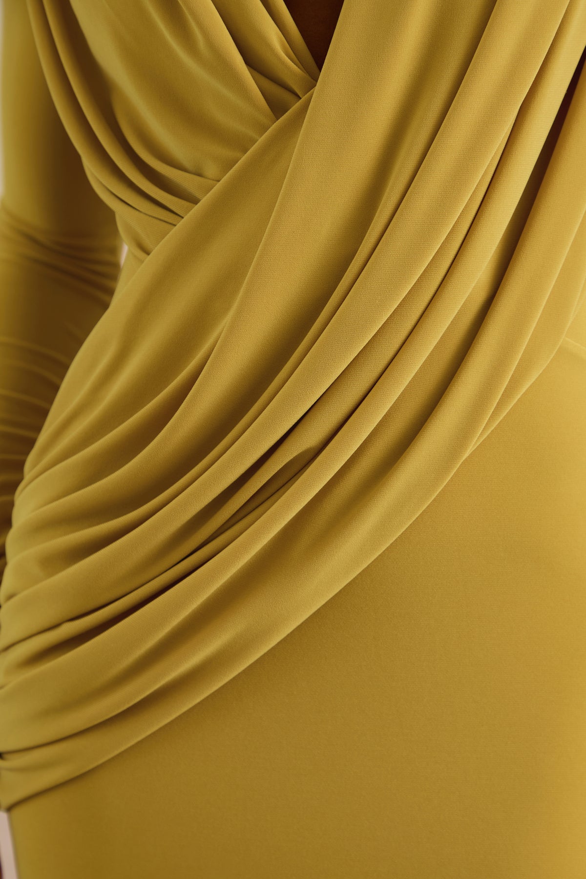 ECM_HR_CL138709122 - Azmina Mustard V-Neck Maxi Dress With Draped Detailing4.jpg