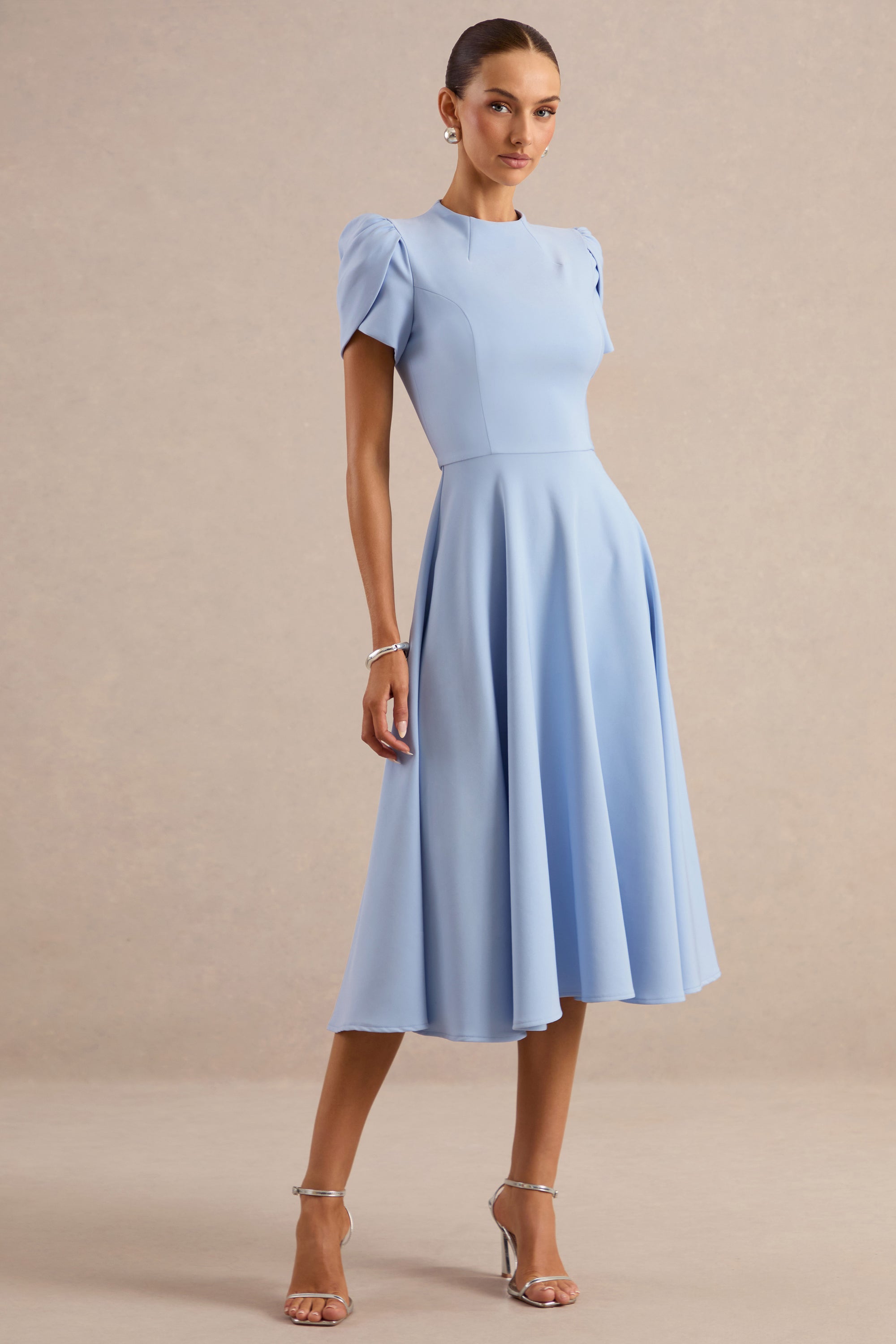 ECM_HR_CL138715013 - Vicky | Powder Blue High Neck Midi Dress With Puff Sleeves2.jpg