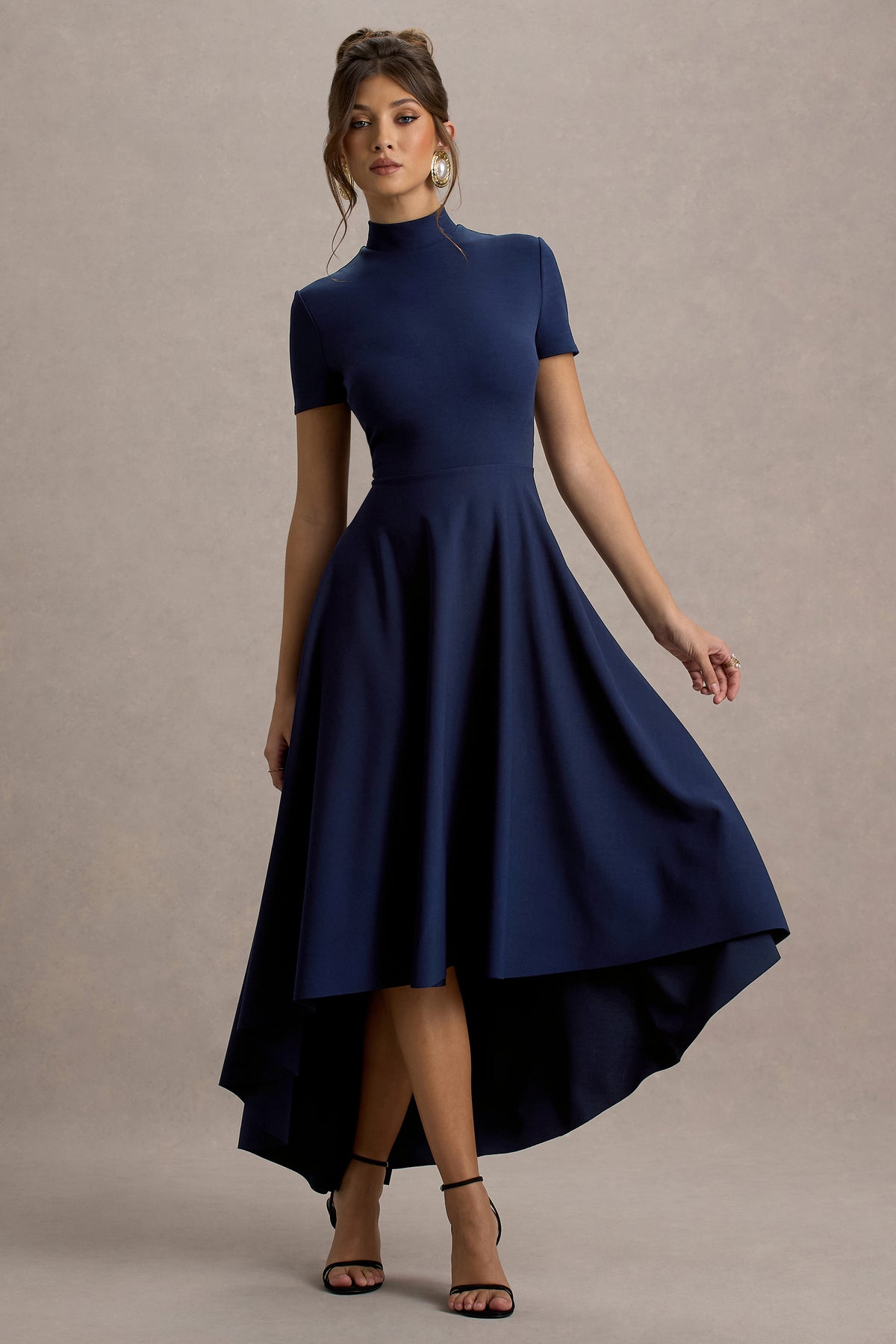 ECM_HR_CL138718010 - Bellona  - Navy High-Neck High-Low Midi Dress 4.jpg