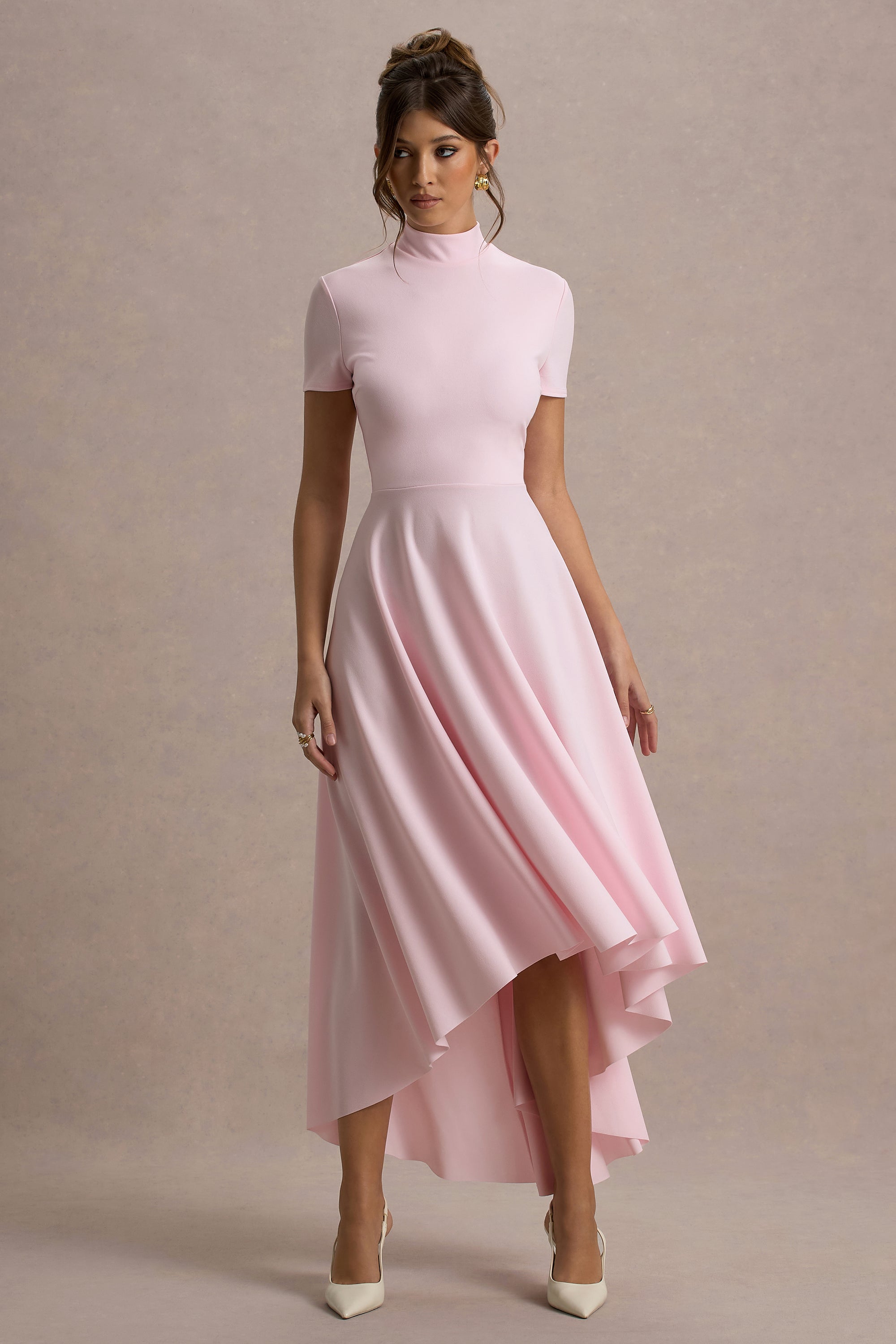 ECM_HR_CL138718081 - Bellona  - Pink High-Neck High-Low Midi Dress 7.jpg