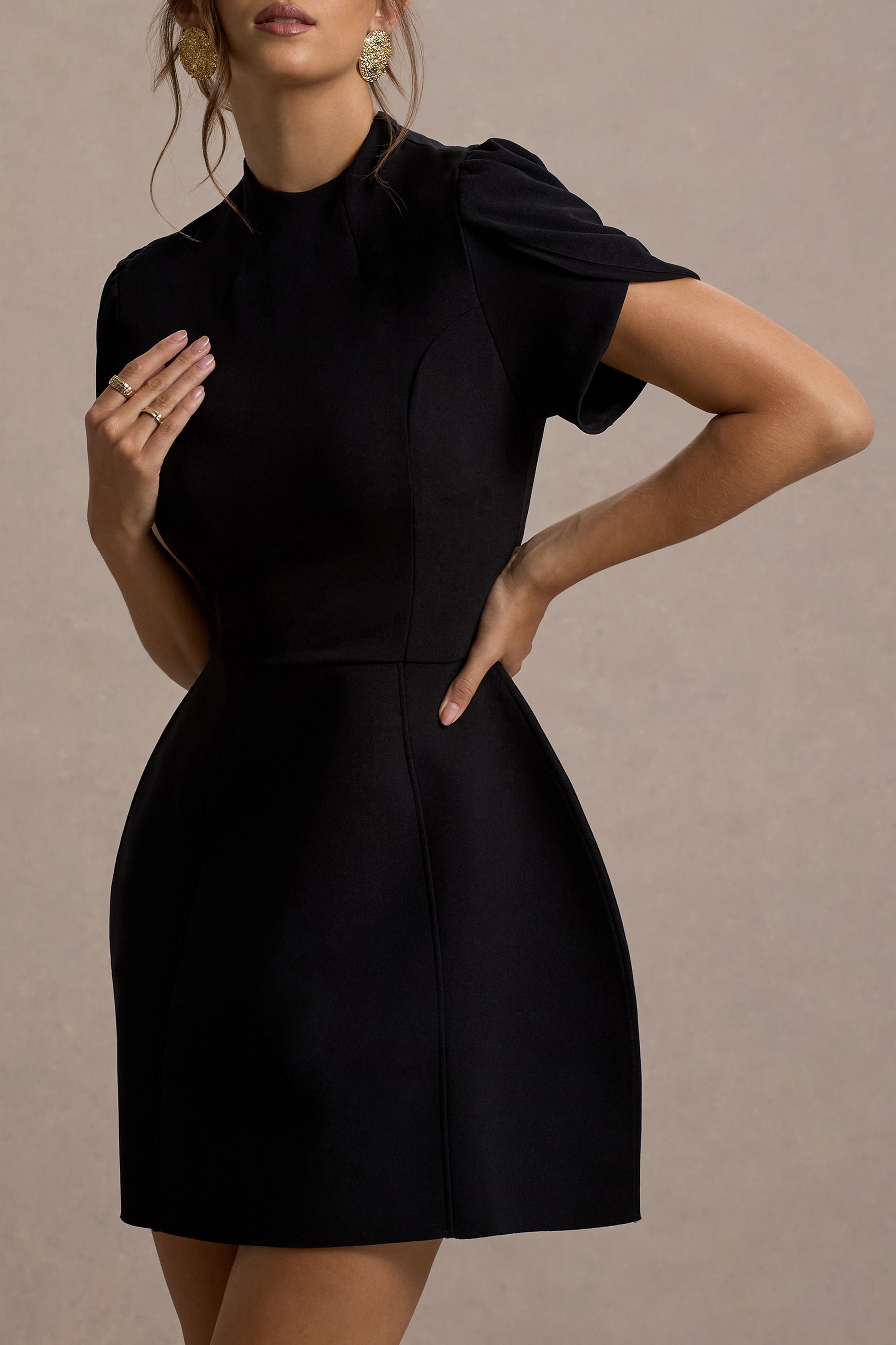 ECM_HR_CL138730001 Carabella Black High-Neck Short-Sleeve Mini Dress_06.jpg