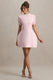 ECM_HR_CL138730081 - Carabella | Pink High-Neck Short-Sleeve Mini Dress 01.jpg