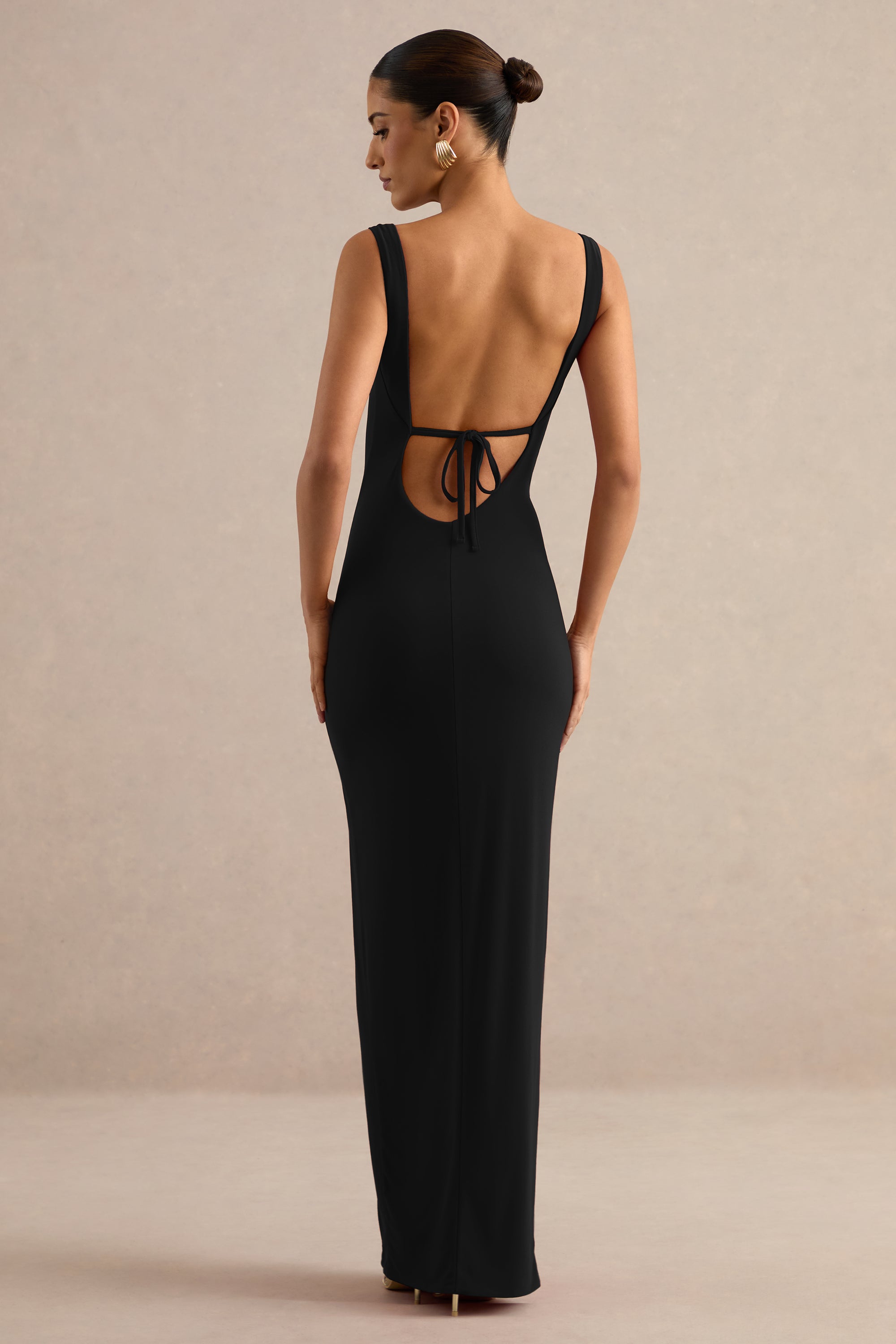 ECM_HR_CL138755001 - Josiane _ Black Square-Neck Maxi Dress With Front Split5.jpg