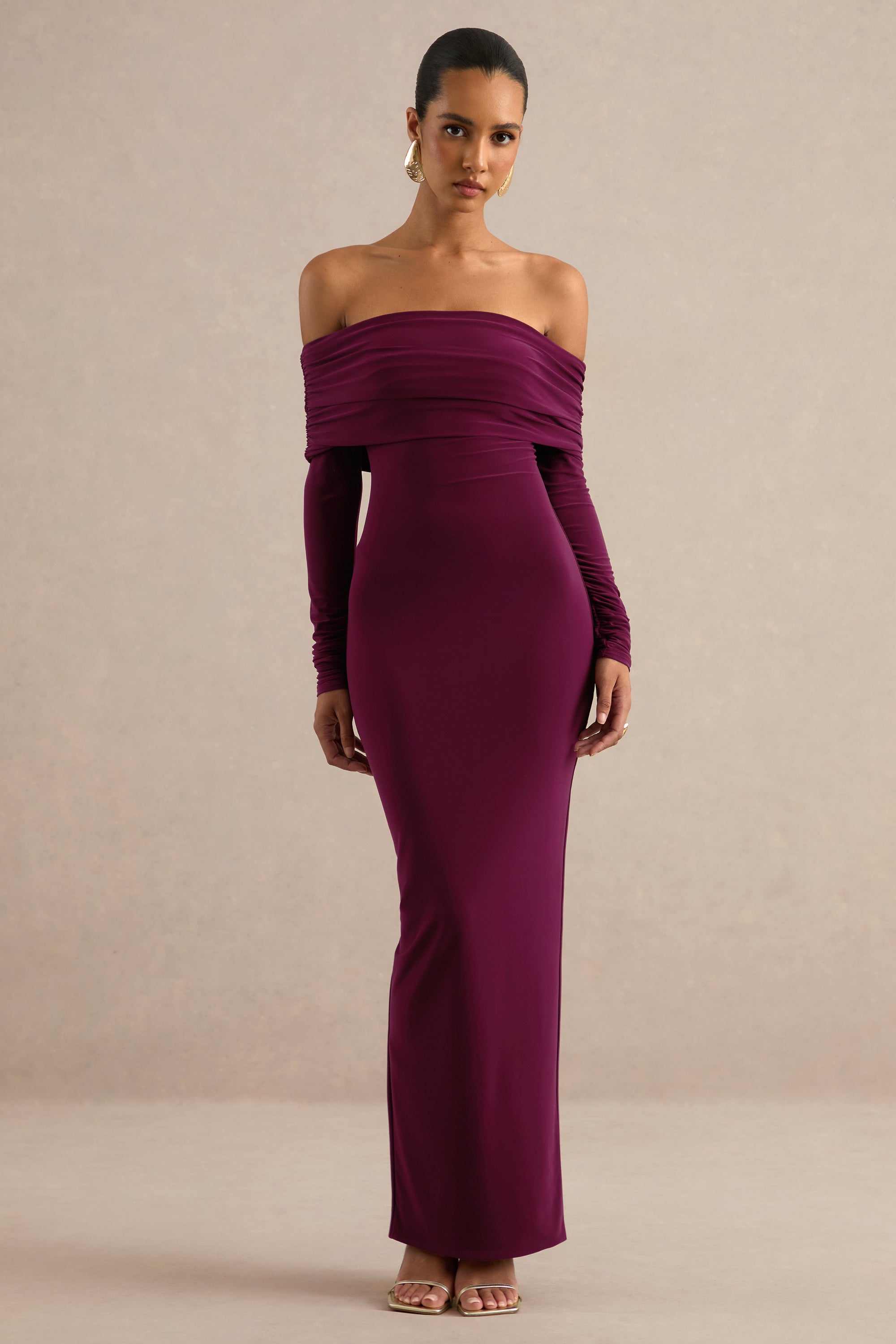 ECM_HR_CL138756102 - Julissa _ Burgundy Bardot-Neck Maxi Dress With Scarf Detail 0.jpg