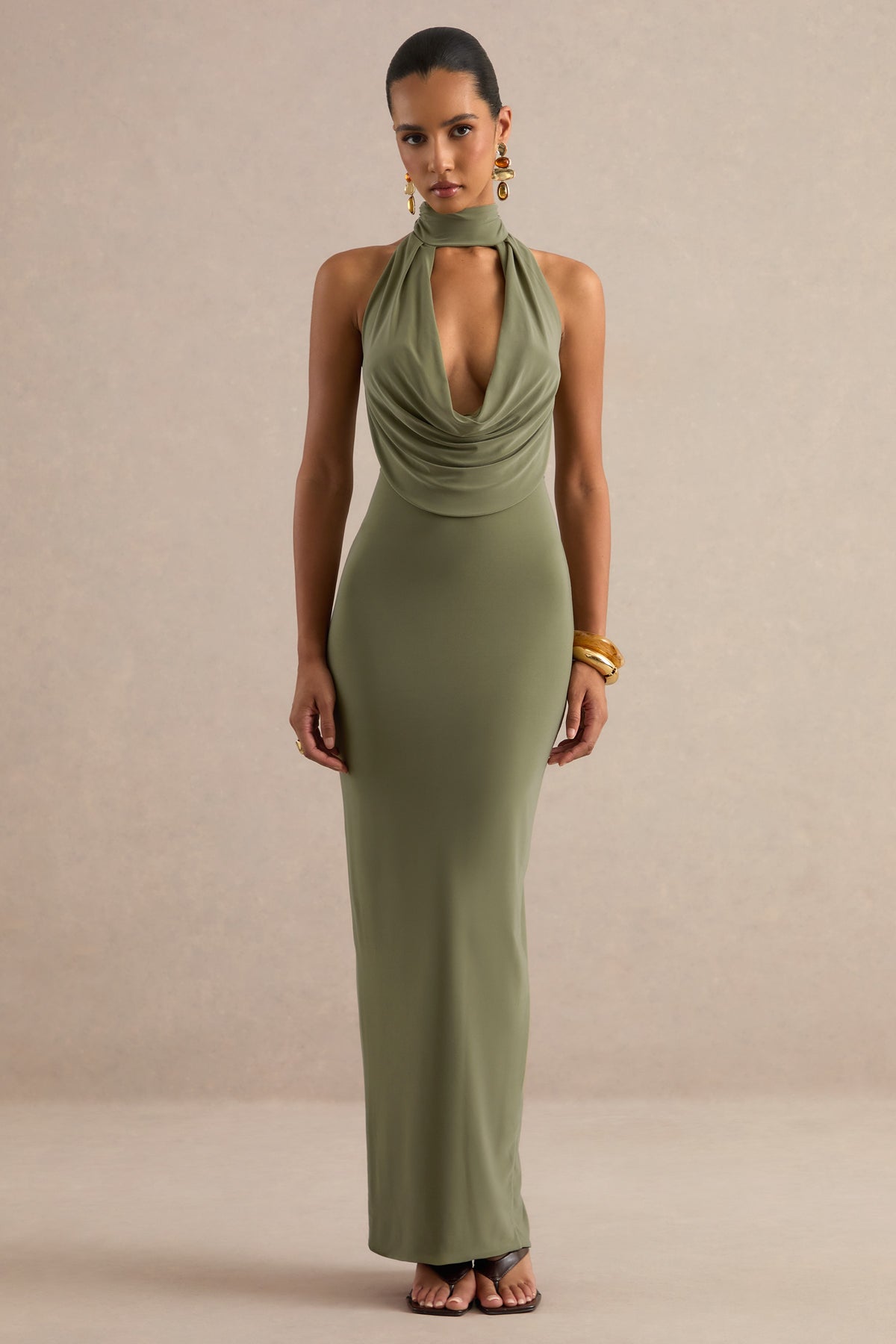 ECM_HR_CL138768031 - Lucianae _ Olive Cowl Plunge-Neck Maxi Dress With Collar Detail2.jpg
