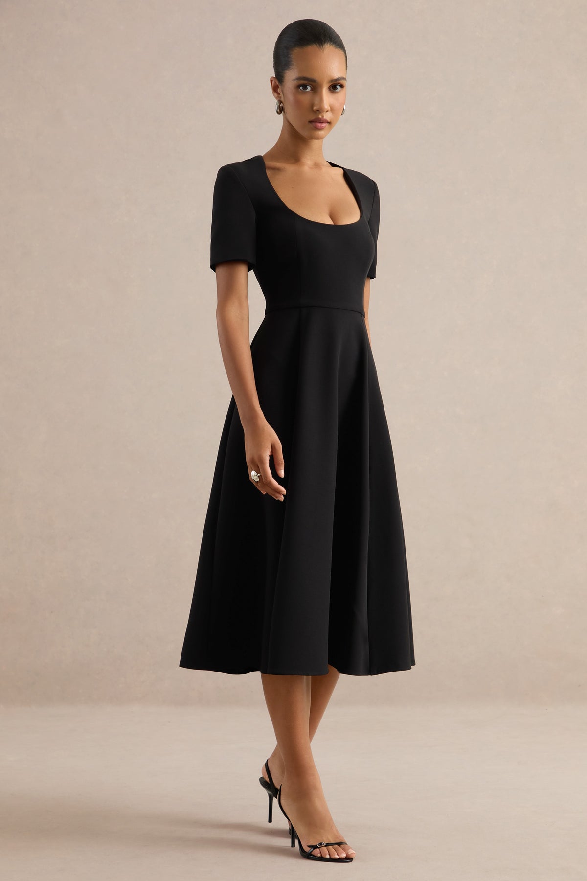 ECM_HR_CL138778001 - Emalina | Black Scoop-Neck Skater Midi Dress 2.jpg