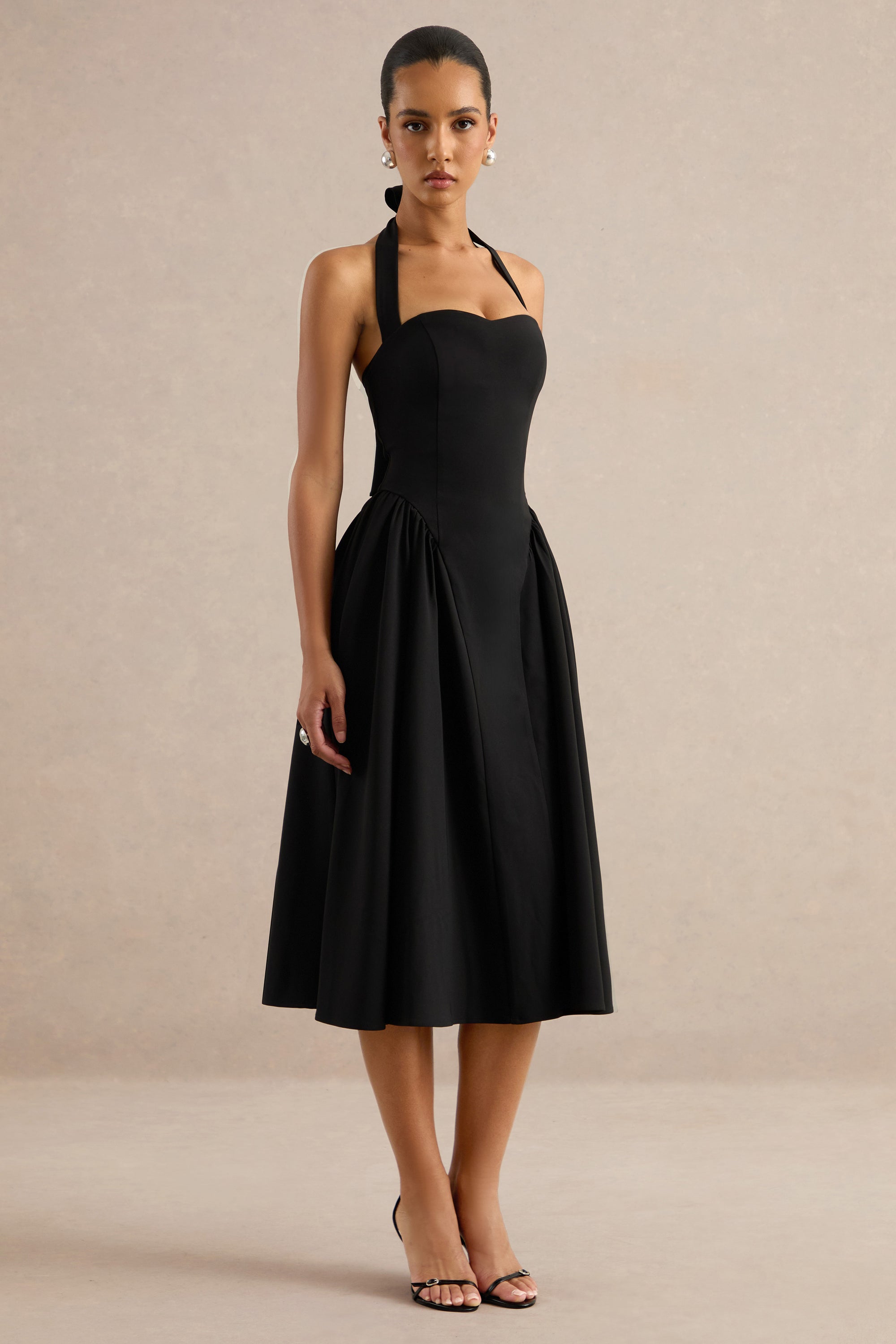 ECM_HR_CL138785001 - Meriellea | Black Sweetheart-Neck Midi Dress 2.jpg