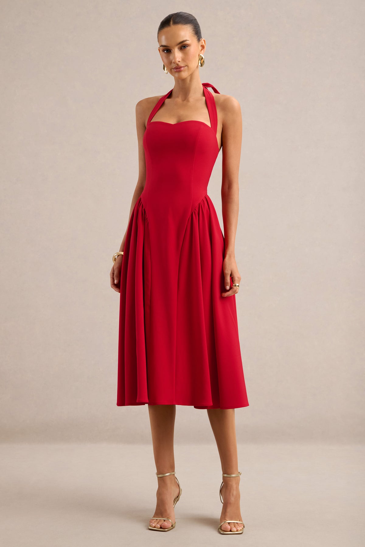ECM_HR_CL138785100 - Meriellea _ Red Sweetheart-Neck Midi Dress0.jpg