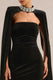 ECM_HR_CL138858001 - Cassanda _ Black Velvet Bandeau Fitted Mini Dress & CL138859001 - Casandera Black Velvet Embellished High Neck Long Sleeve Cape 0-.jpg