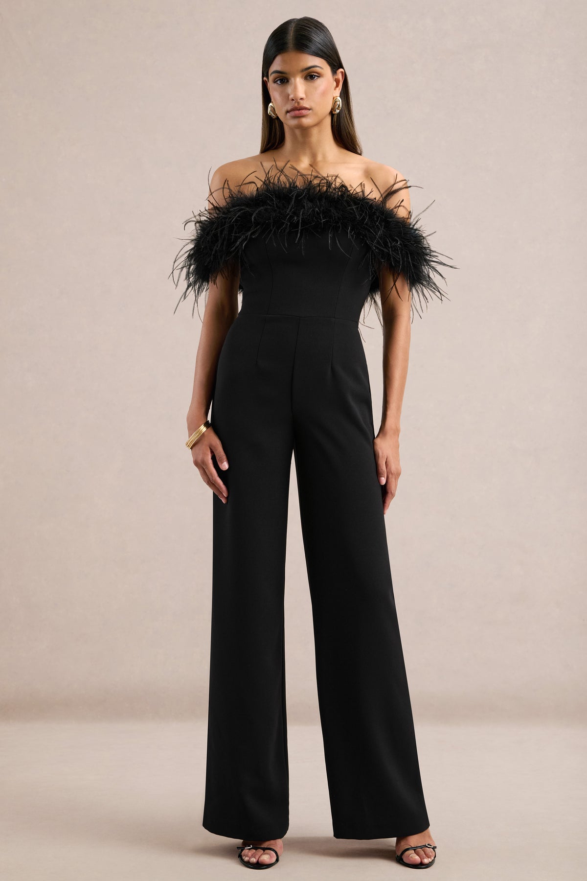 ECM_HR_CL138891001 - Halonna _ Black Off-the-Shoulder Wide-Leg Jumpsuit with Feather Trim0.jpg