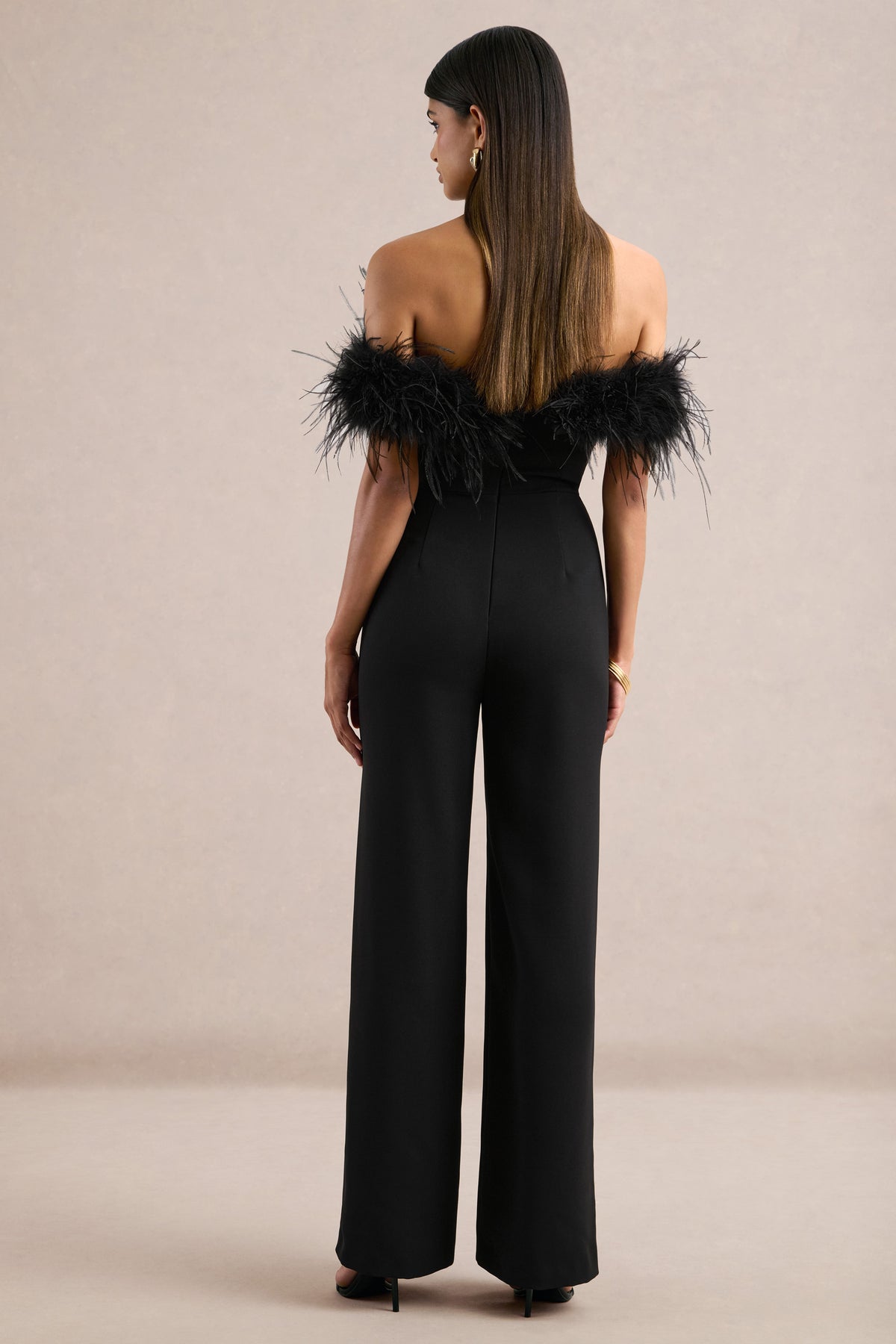 ECM_HR_CL138891001 - Halonna _ Black Off-the-Shoulder Wide-Leg Jumpsuit with Feather Trim5.jpg