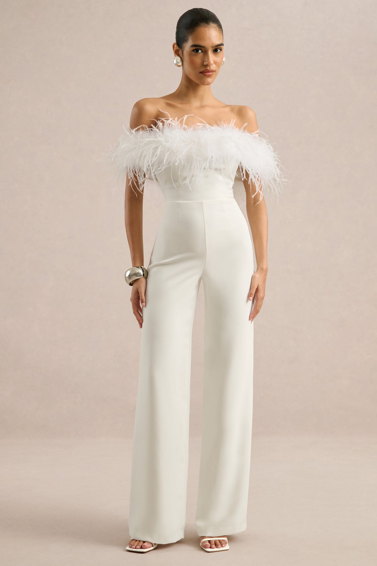 ECM_HR_CL138891110 - Halonna _ White Off The Shoulder Jumpsuit With Feather Detailing2.jpg