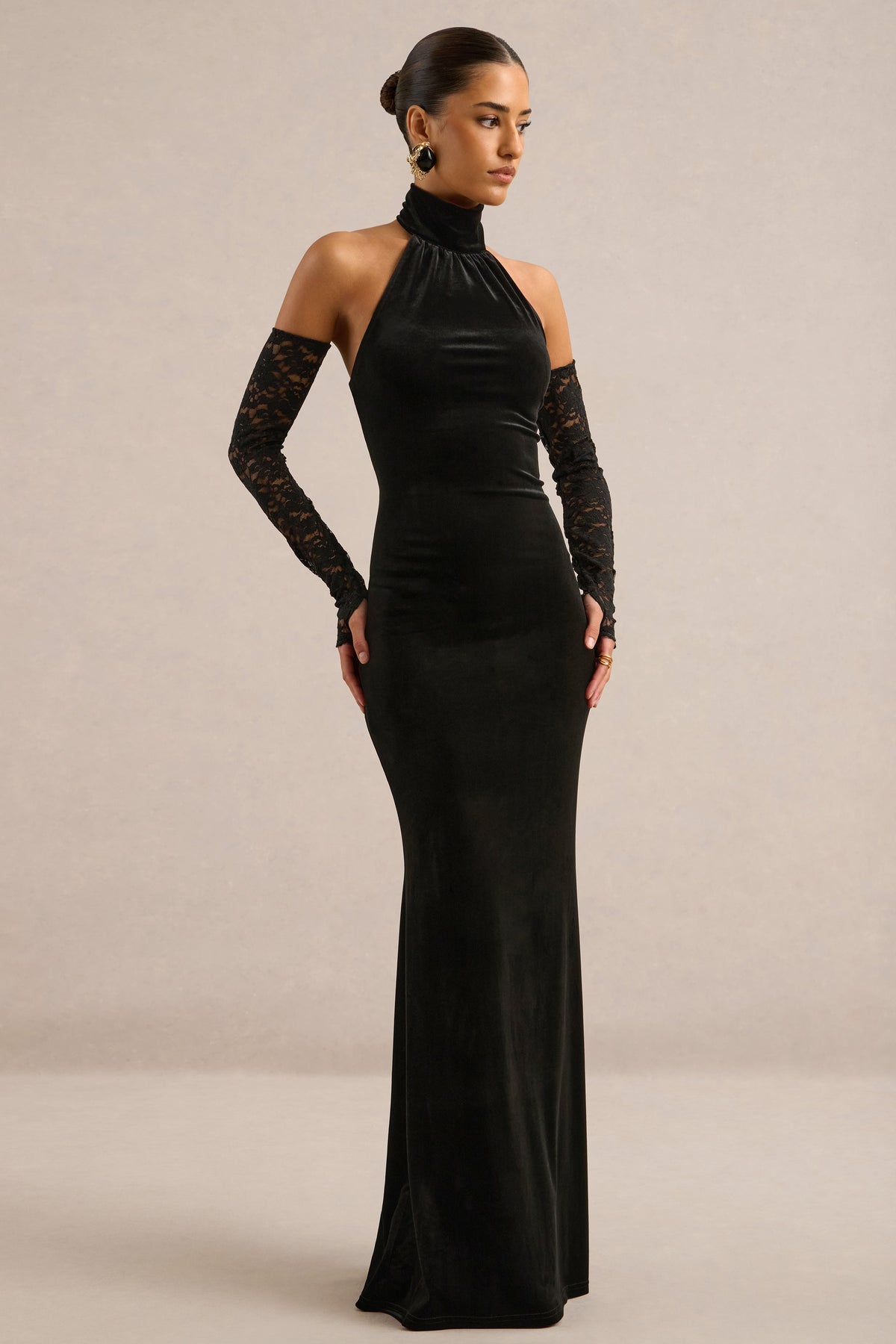ECM_HR_CL138894001 - Vesna | Black Velvet High Neck Maxi Dress3.jpg