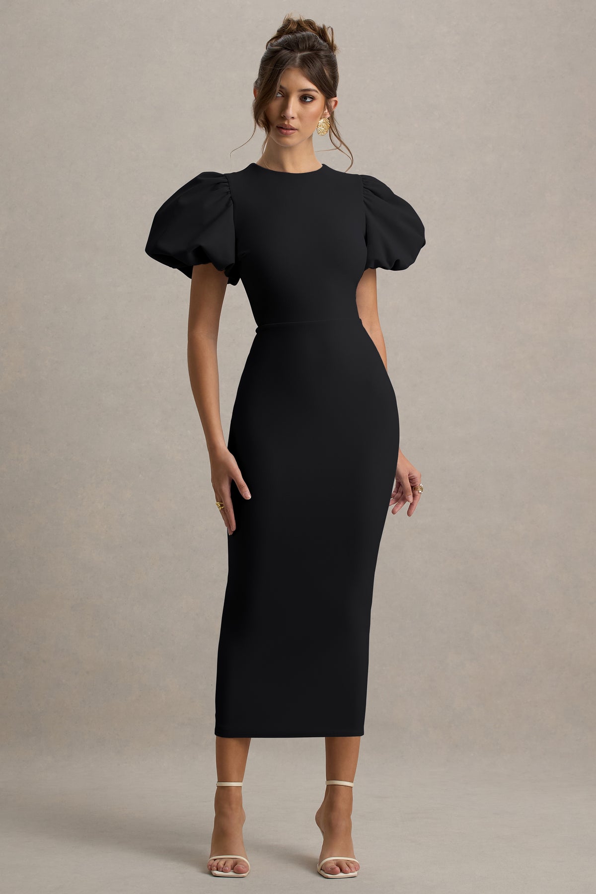 ECM_HR_CL139045001 - Dakota | Black Puff-Sleeve Midi Dress 3.jpg
