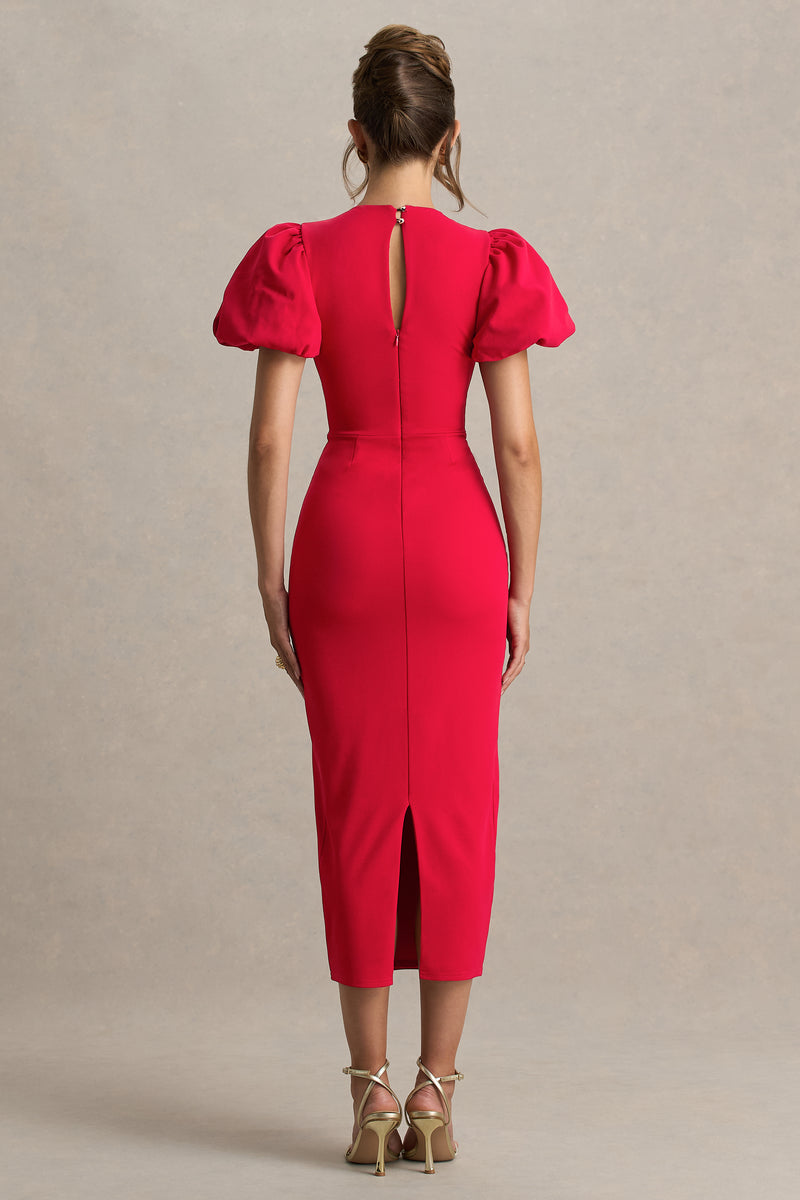 CL13904510006_HR_CL139045100_-_Dakota_Red_Puff-Sleeve_Midi_Dress_06