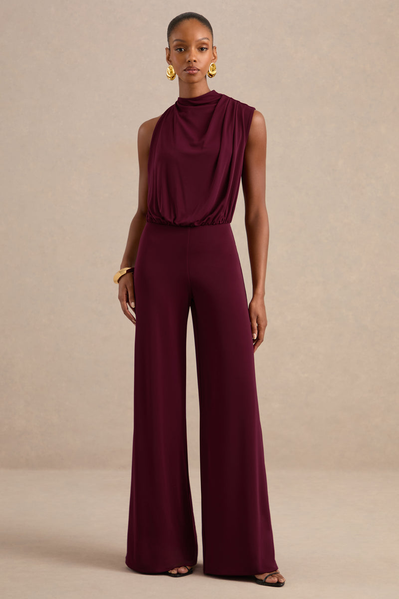ECM_HR_CL139176090 - Vianista Plum High Neck Jumpsuit with Drape Detailing0.jpg