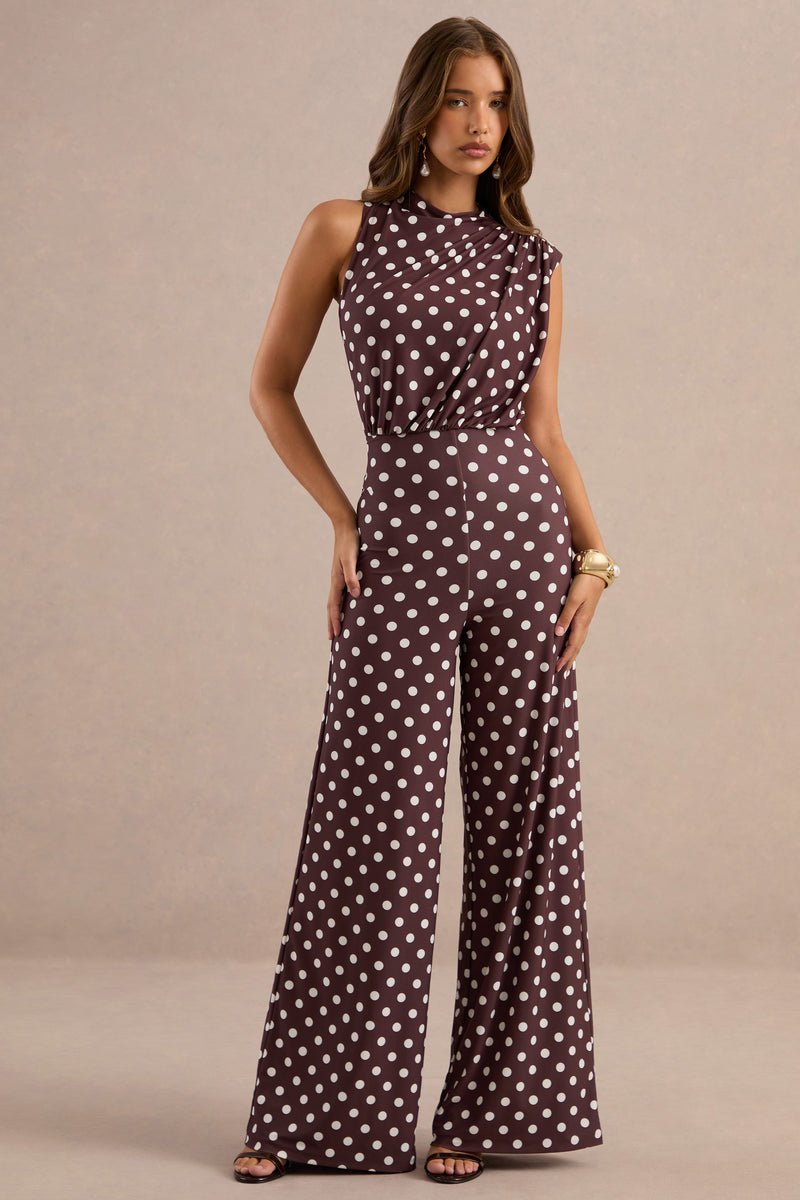 ECM_HR_CL139183021 - Jacqueline Dark Brown Polka Dot High Neck Jumpsuit0.jpg