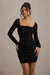 HR_CL126709002-MuseBlackLongSleeveSquareNeckRuchedMiniDress5