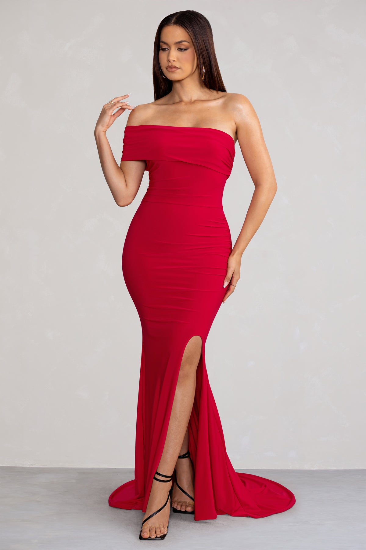 Sexy Red Maxi Dress - One-Shoulder Dress - Sultry Maxi Gown - Lulus