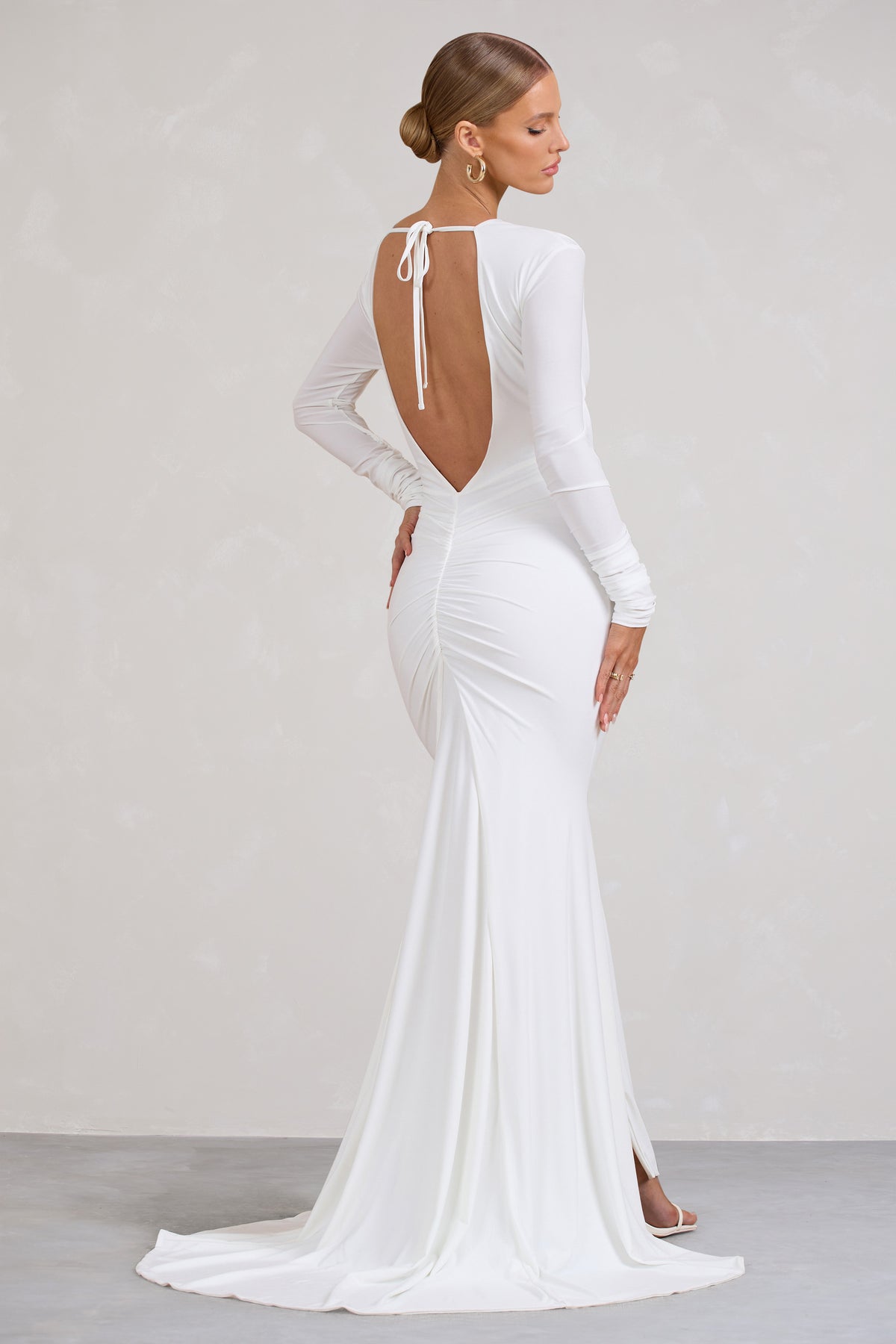 White formal hot sale maxi dress