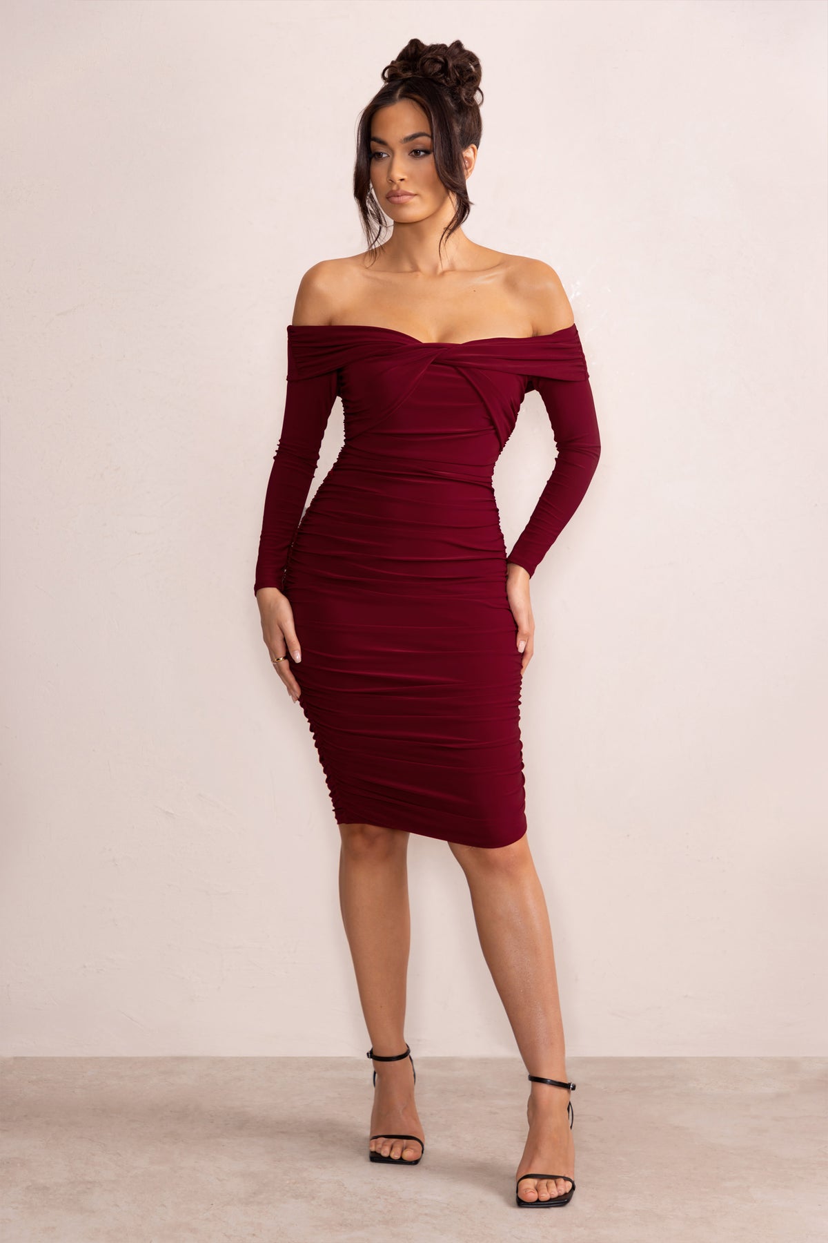 Lulu hot sale burgundy dress