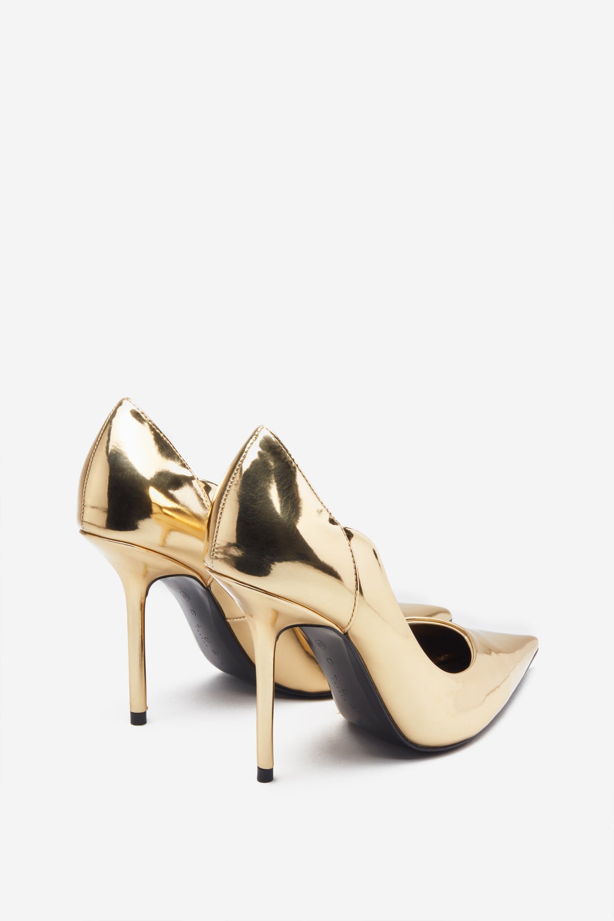 Gold high heel shoes uk Clearance