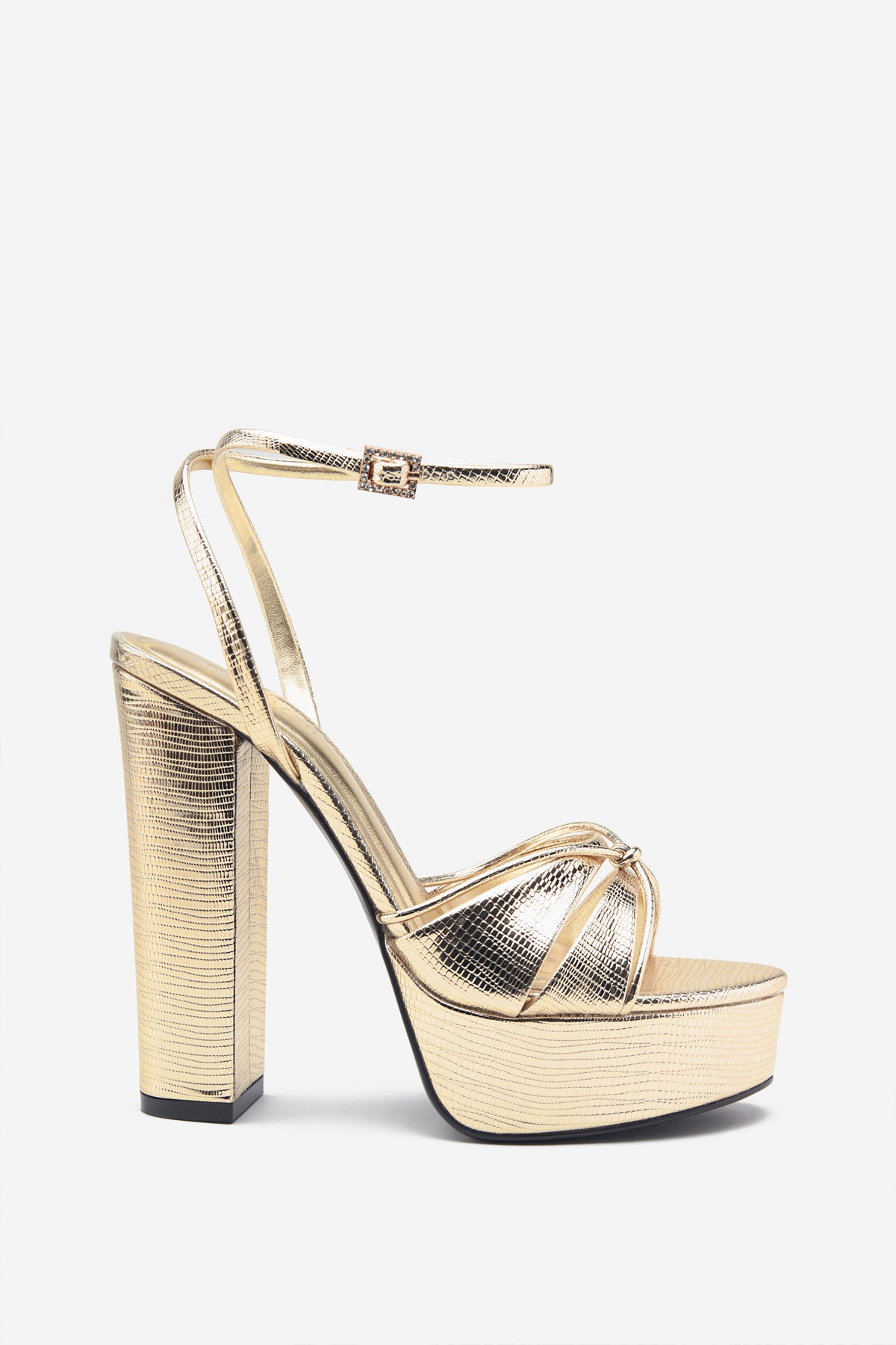Ankle Strap Heels (Gold) – The Khanak Store