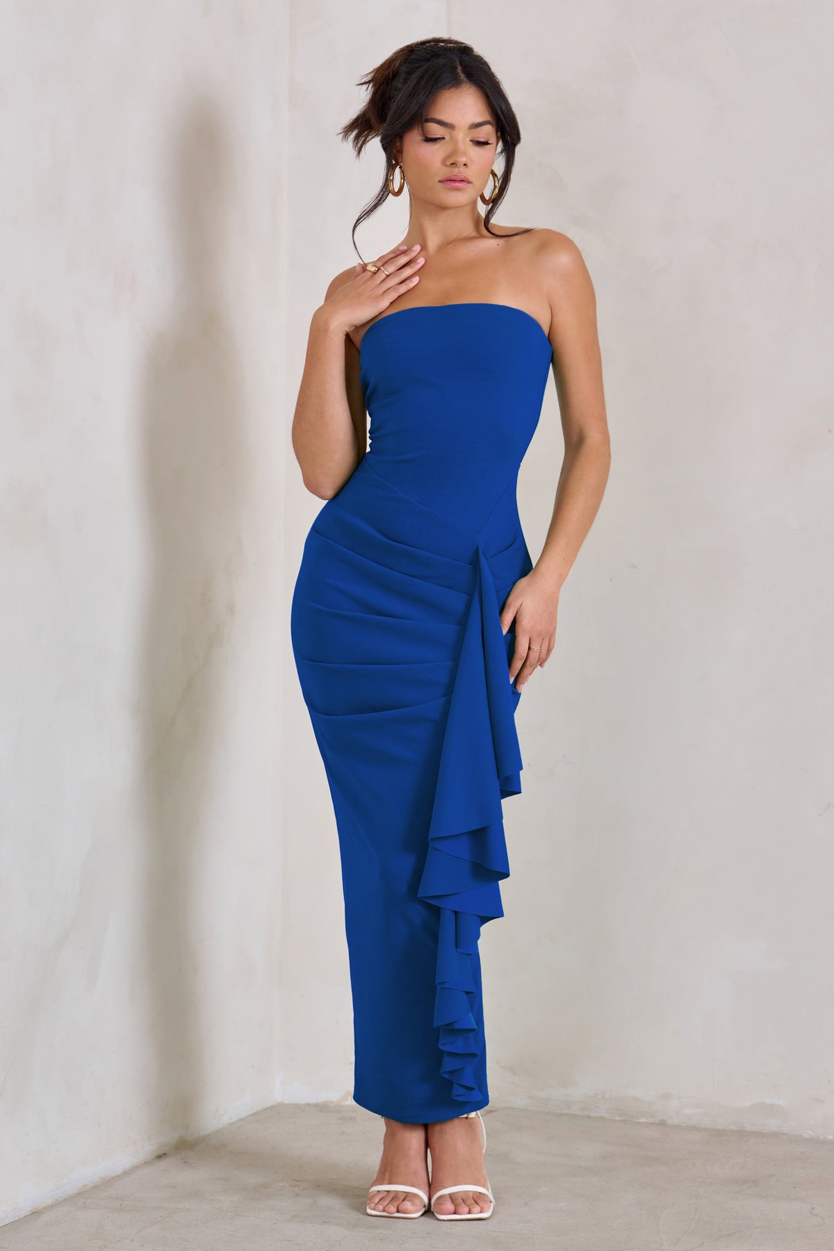 Royal blue maxi dress uk Clearance