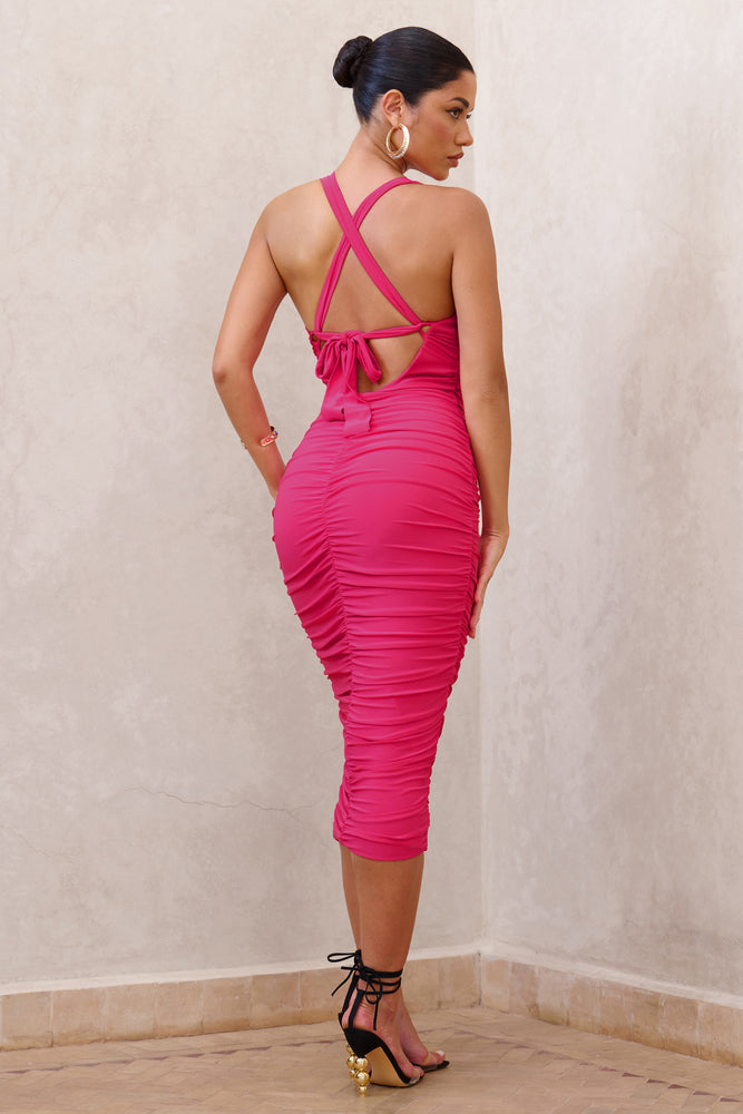 Kim kardashian pink misinformed cutout dress