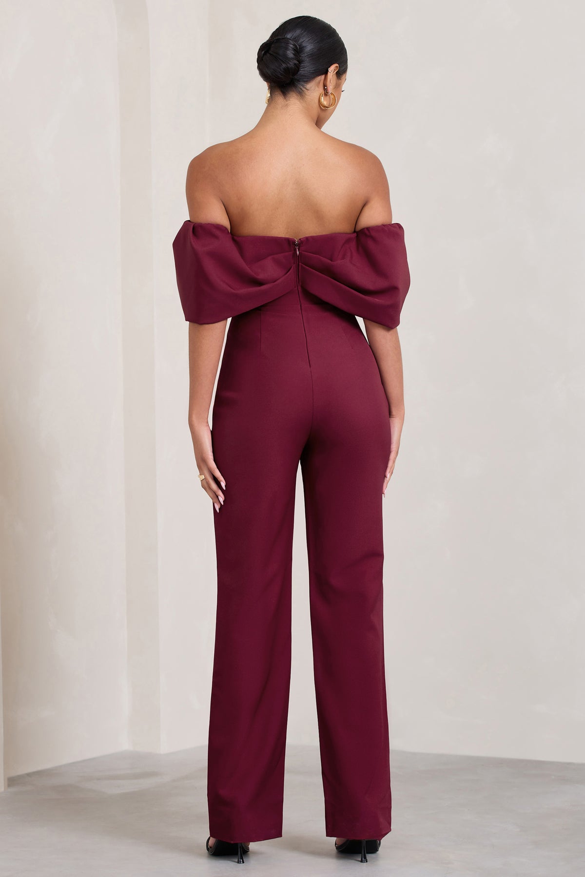 Darya Red Bandeau Wide Leg Jumpsuit – Club L London - UK