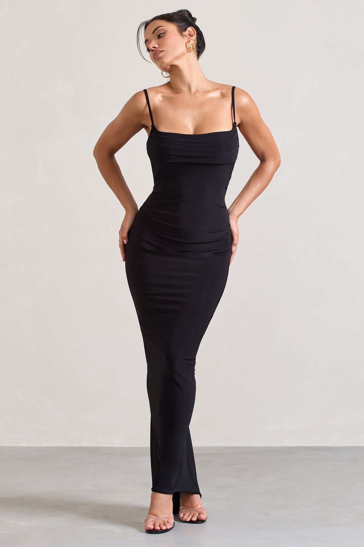 Siren Black One Shoulder Bodycon Mini Dress – Club L London - UK