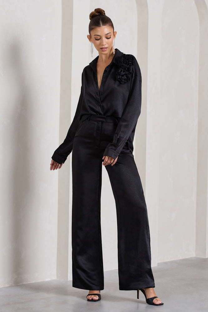 Joseph Tova Silk Pants - Black | Garmentory