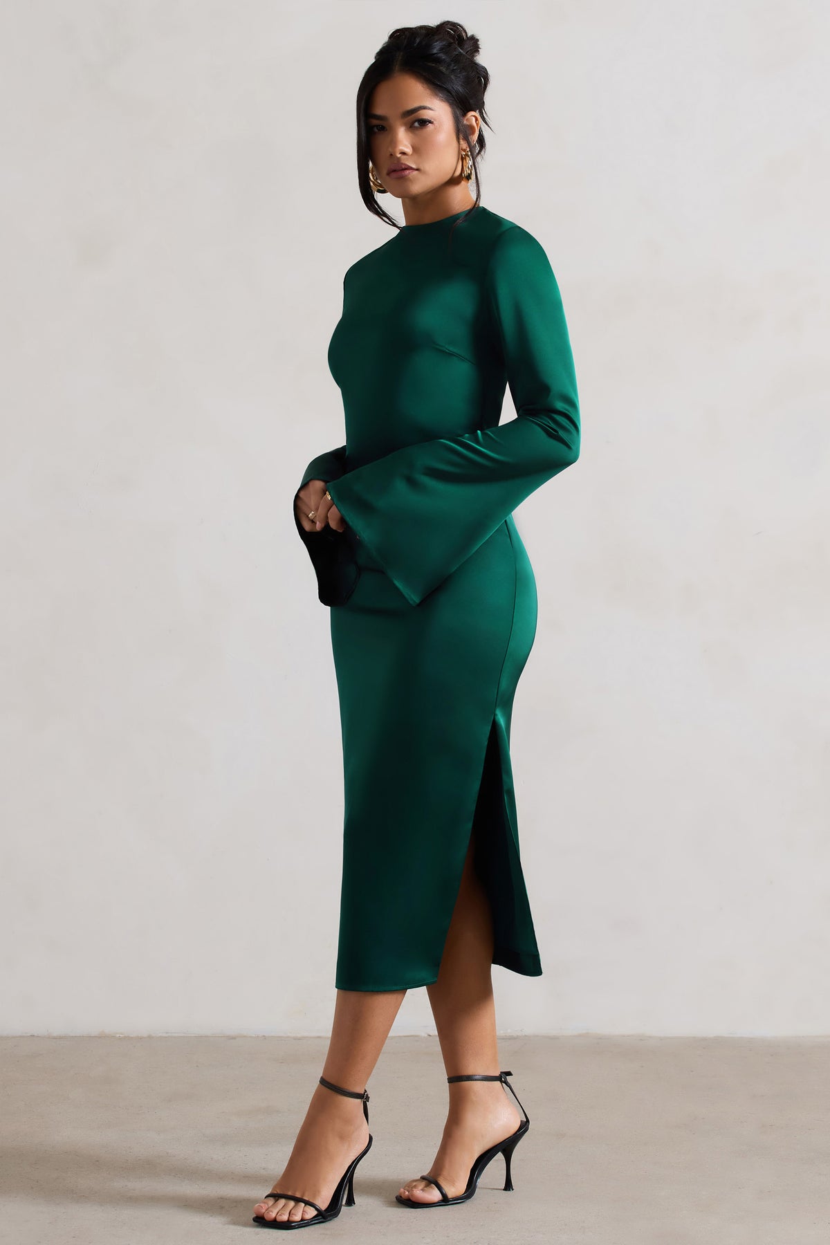 DRAPED SHEATH DRESS ZW COLLECTION - Green