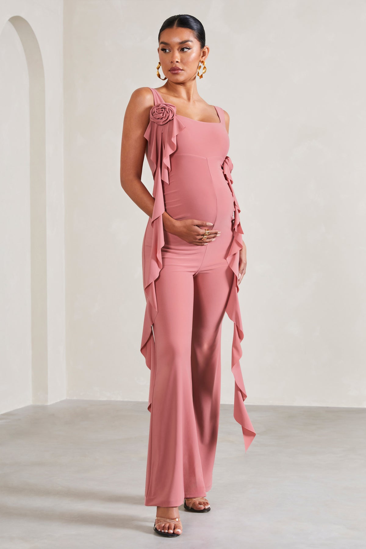 Armoire | Rent this Hatch The Softest Rib Snap Front Maternity Jumpsuit