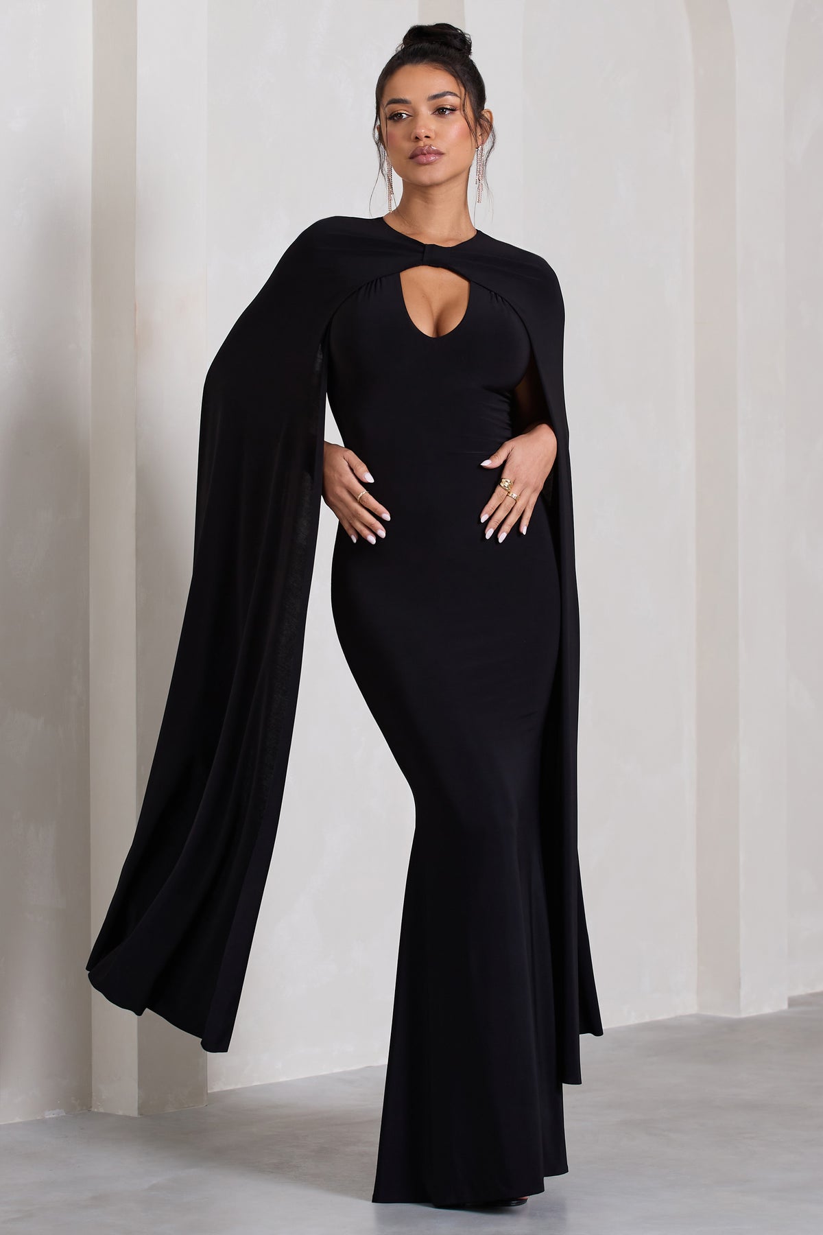 Cape dress clearance formal