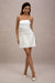 Park Avenue | Cream Boucle Strapless Tailored Mini Dress