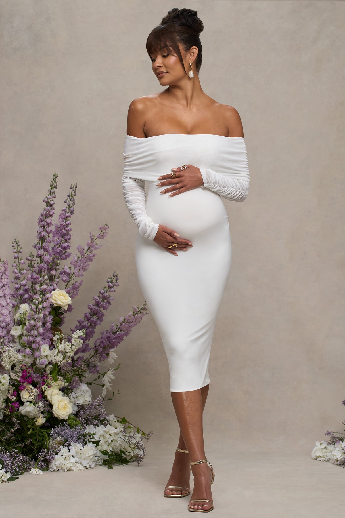 The Shoulder Maternity White Bardot Maternity Dress Club L Patiently Waiting White Maternity Ruched Mesh Bardot Midi Dress Discount Clothing The Shoulder Maternity White Bardot Maternity Dress Club L Patiently Waiting White Maternity Ruched Mesh Bardot Midi Dress Discount Clothing