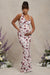 Phantasy | White Floral Maternity Cowl Neck Maxi Dress