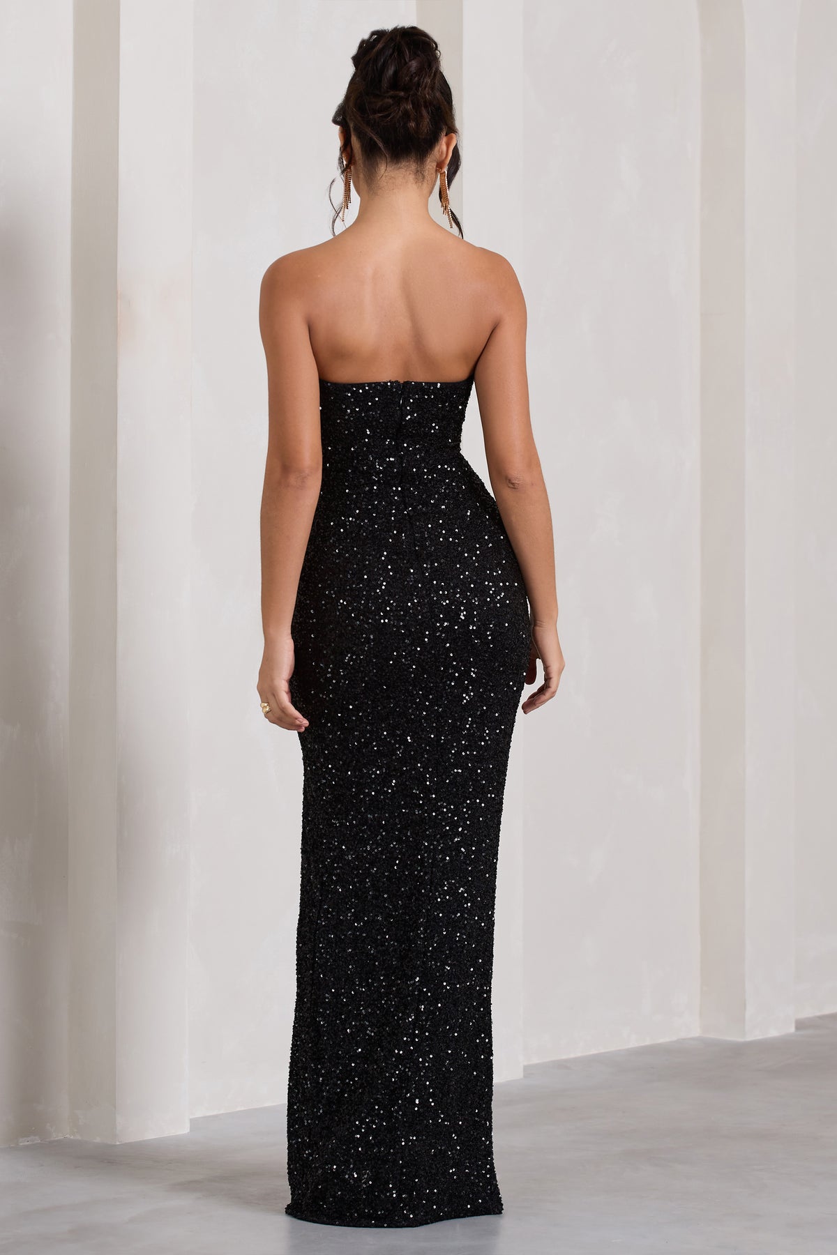 Bandeau Sequin Maxi Dress Black Sheer Disc Sequin Scarf Bandeau Maxi Dress Dresses PLT KSA Bandeau Sequin Maxi Dress Black Sheer Disc Sequin Scarf Bandeau Maxi Dress Dresses PLT KSA