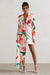 Spiral | Mint Floral Tailored Blazer Mini Dress With Asymmetric Hem