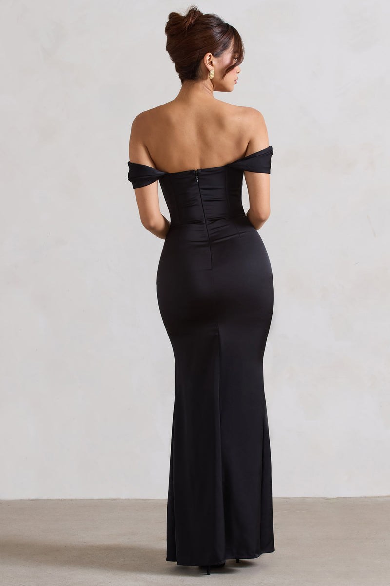 Kimberly Satin Dress Bordeaux