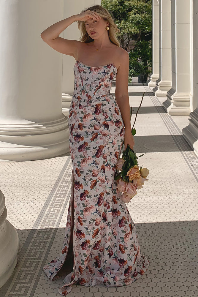 Blenheim Floral Corset Bodycon Maxi Dress