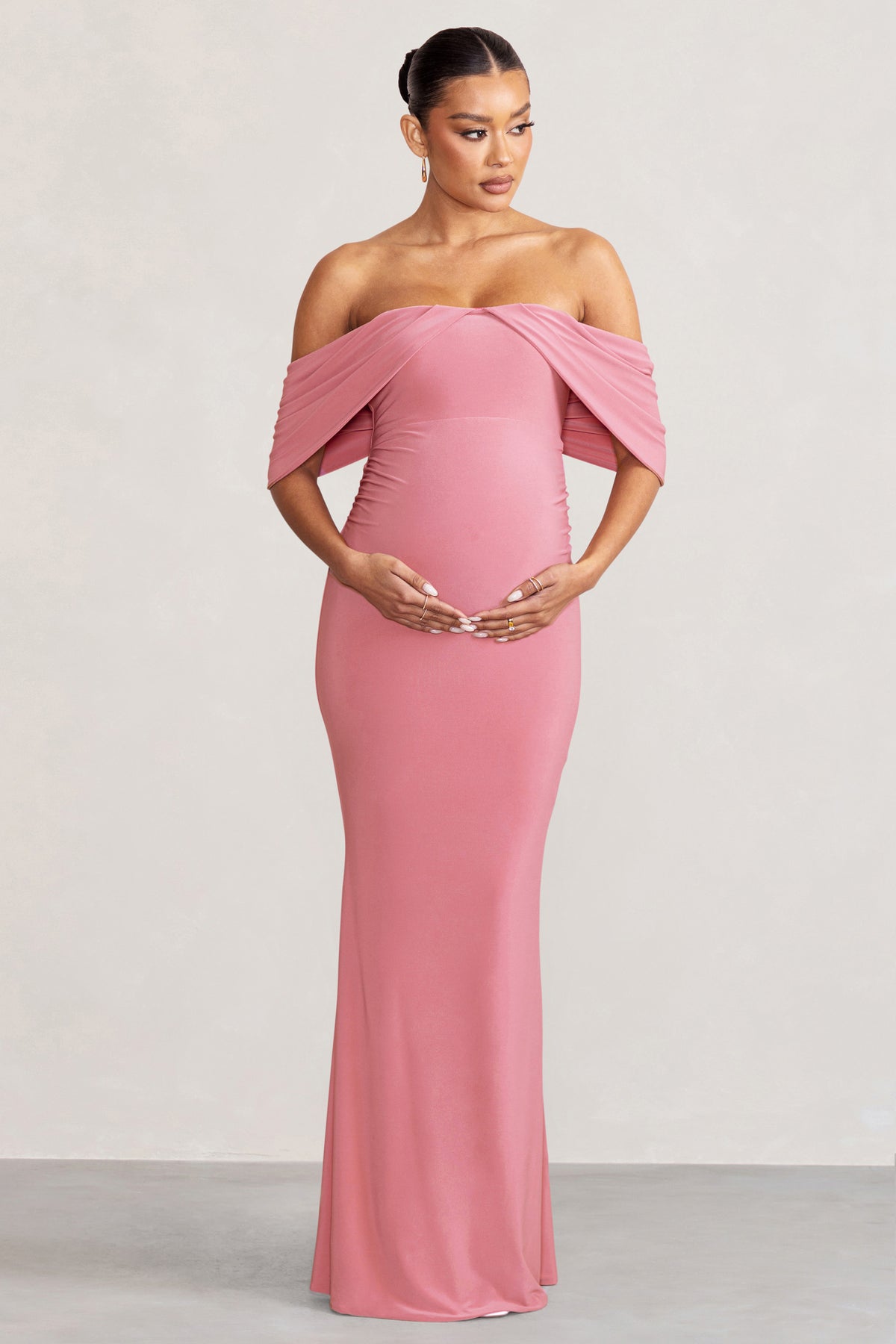 PinkBlush Maternity Strapless Royal Blue Maternity Maxi Dress