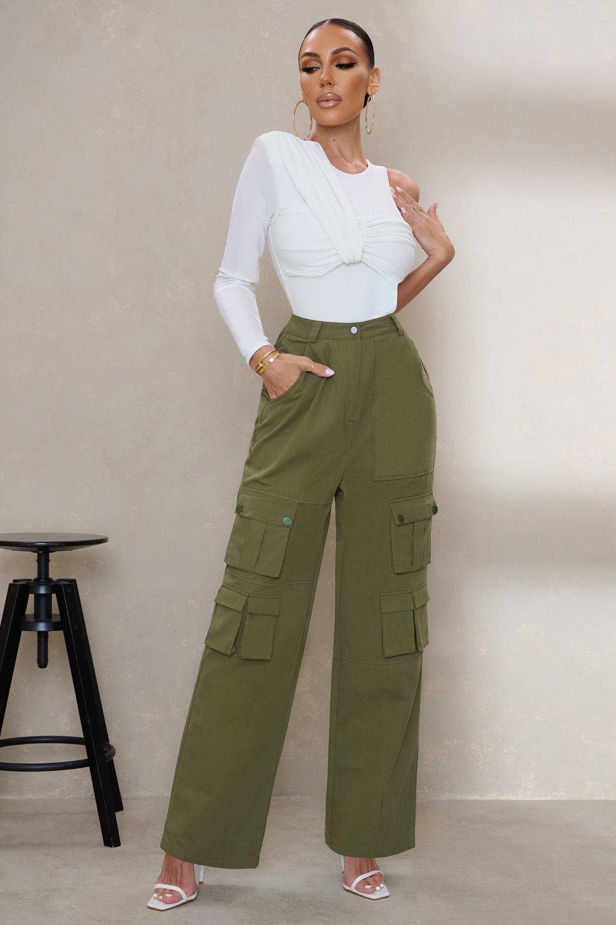 Dunnes Stores  Lightkhaki Cargo Trousers