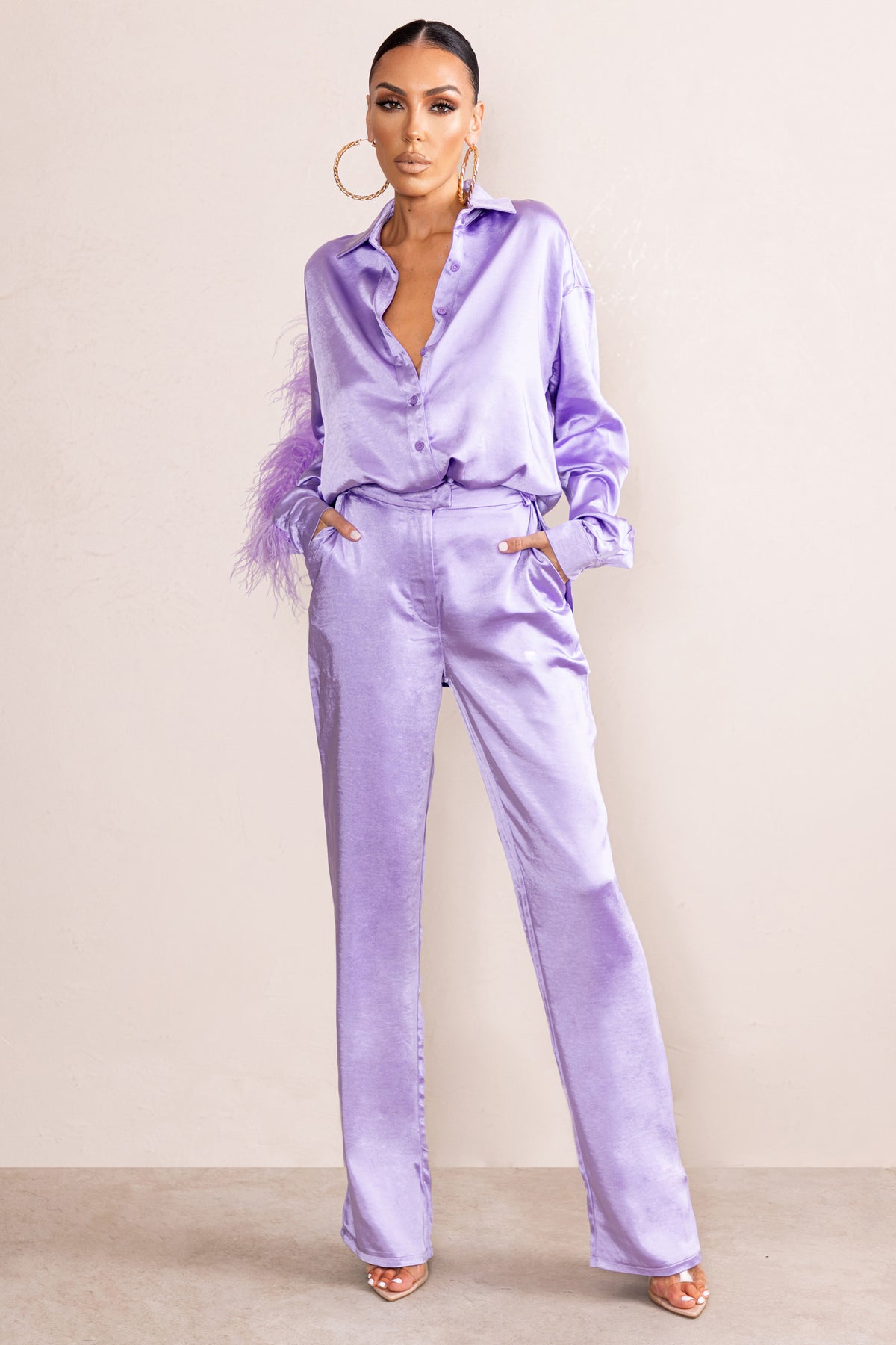 Anna Field Trousers - purple - Zalando.co.uk